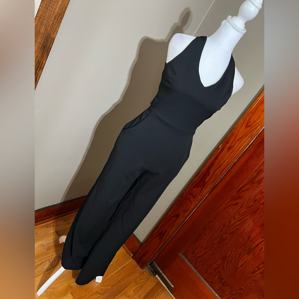 Black Sleeveless Jumpsuit - XS